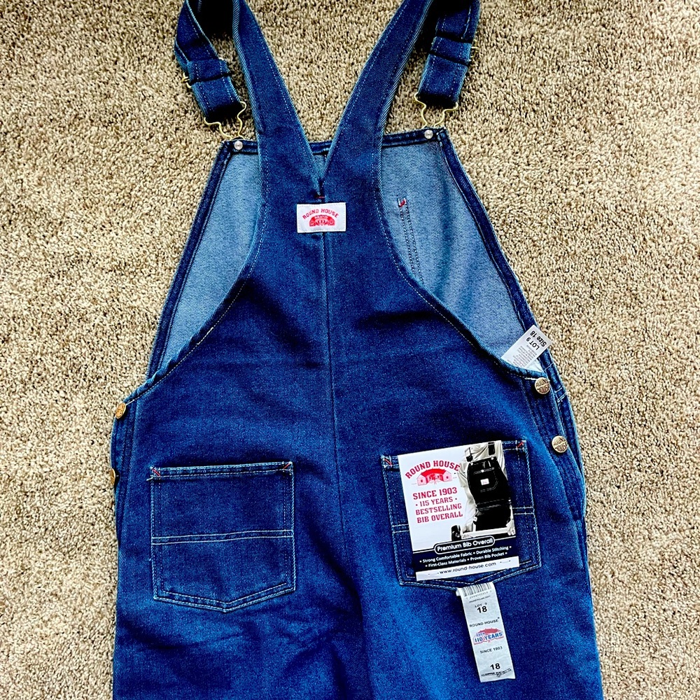 Round House Bib Coverall NWT size 18